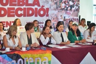 Mujeres candidatas de la coalici&oacute;n Sigamos Haciendo Historia firmaron el Dec&aacute;logo de Derechos Humanos&nbsp;&nbsp;