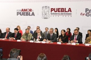 Puebla, estado y capital, seguros en beneficio de las familias: Armenta