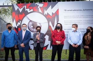 El cartel, una expresi&oacute;n art&iacute;stica y cultural al alcance de todos: Rectora Lilia Cedillo