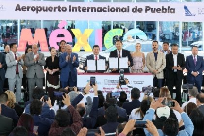 Mundo Maya y Gobierno estatal transforman aeropuerto internacional de Puebla con inversi&oacute;n hist&oacute;rica