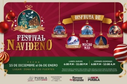 Armenta impulsa el Festival Navide&ntilde;o que une tradici&oacute;n y cultura en Puebla