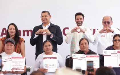 Con hist&oacute;rica entrega de recursos, Gobierno Federal y Estatal reconocen derechos ind&iacute;genas en Canoa