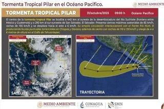 Tr&aacute;gico! Tormenta tropical Pilar estar&aacute; frente a Guerrero el fin de semana