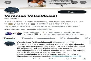 Justicia! Ver&oacute;nica V&eacute;lez es despedida del Gobierno de Puebla