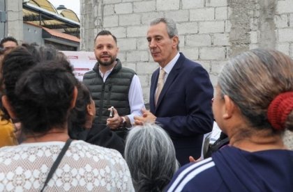 Supervisa Pepe Chedraui obras de pavimentaci&oacute;n en la Junta Auxiliar de San Francisco Totimehuacan