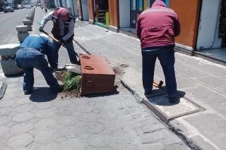 Ayuntamiento de Puebla contin&uacute;a labores para mejorar la imagen urbana del centro hist&oacute;rico