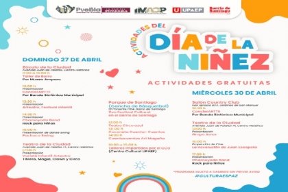 Celebrar&aacute; IMACP el D&iacute;a de la Ni&ntilde;ez con actividades art&iacute;sticas y culturales