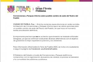 Convenciones y Parques informa sobre posible cambio de sede del Teatro del Pueblo