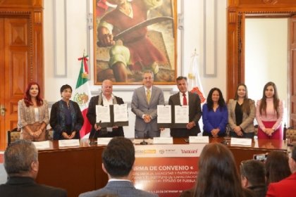 Gobierno de la Ciudad e ICATEP firman convenio para acercar capacitaci&oacute;n a comunidades poblanas