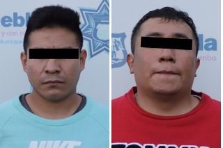 Dos integrantes de "Los Checos", banda dedicada al robo a cuentahabiente fueron detenidos por la polic&iacute;a municipal de Puebla