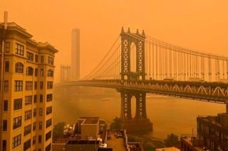 Por incendios en Canad&aacute; Nueva York se cubre de contaminaci&oacute;n