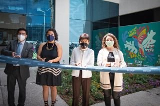 Inaugura la Rectora Lilia Cedillo el jard&iacute;n para colibr&iacute;es Xanat Chu Jun