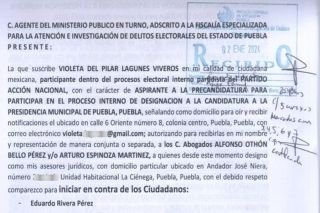 Denuncian a Eduardo Rivera P&eacute;rez por Violencia pol&iacute;tica de g&eacute;nero