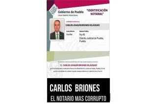 Denuncian fraude del notario 46 Carlos Briones&nbsp;