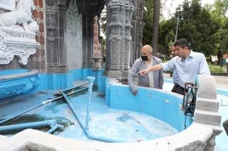 Eduardo Rivera P&eacute;rez supervisa avances del proyecto de rehabilitaci&oacute;n del Paseo Bravo