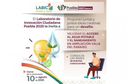 La capital de Puebla ser&aacute; sede del LABIC 2025: un laboratorio ciudadano para reimaginar el derecho al agua