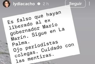 Lydia Cacho desmiente que el "Gober Precioso" haya salido de prisi&oacute;n