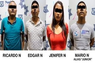 La polic&iacute;a municipal de Puebla detiene a cinco personas por robo a usuarios de la ruta azteca