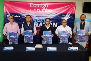 Gobierno municipal presenta 1er. Medio marat&oacute;n de Puebla para m&aacute;s de 2 mil participantes