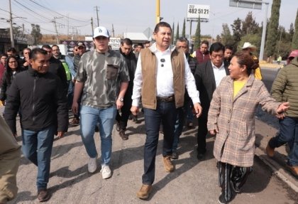 Tren de pavimentaci&oacute;n transofrma vialidades, genera ahorro y conecta a Puebla