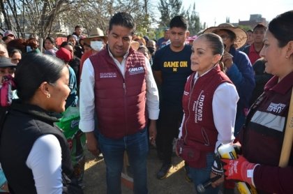 Olga Romero impulsa la faena comunitaria en puebla junto al gobernador Alejandro Armenta