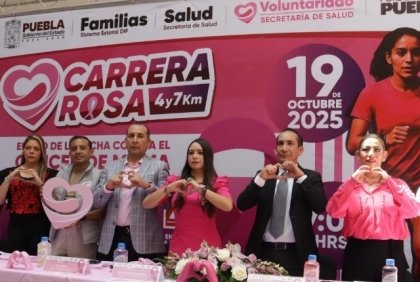 Carrera Rosa 2025, en apoyo a lucha contra el c&aacute;ncer de mama