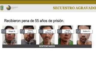 FGE sentencia a 55 a&ntilde;os de prisi&oacute;n a secuestradores
