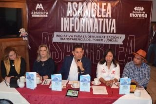 Armenta inicia asambleas informativas de su iniciativa de democratizaci&oacute;n del Poder Judicial