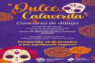 Con concurso de dibujo, ISSSTEP preserva la tradici&oacute;n de &ldquo;D&iacute;a de Muertos&rdquo;