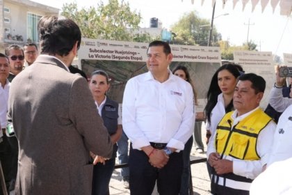 Gobierno Estatal mejora calidad del agua con obra de saneamiento del Atoyac