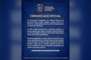 FEF niega amenazas de grupos mexicanos y asume la eliminaci&oacute;n del Mundial