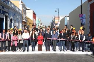 Ayuntamiento de Puebla entreg&oacute; la rehabilitaci&oacute;n de las calles de la zona norte del centro hist&oacute;rico&nbsp;
