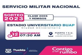 Sorteo del servicio militar se realizar&aacute; este domingo en la arena BUAP&nbsp;