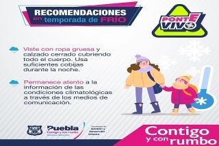 Por bajas temperaturas ayuntamiento emite recomendaciones