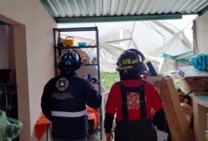 Gobierno de Puebla atiende de forma inmediata a afectados por tornado en Chignahuapan