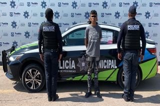 Dos probables asaltantes de transe&uacute;ntes fueron detenidos: polic&iacute;a municipal de Puebla