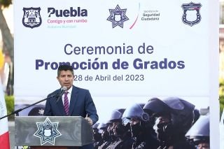 Ayuntamiento de Puebla promueve de grado a 39 polic&iacute;as municipales