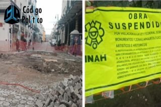 INAH clausura obra de Eduardo Rivera en Centro Hist&oacute;rico de Puebla