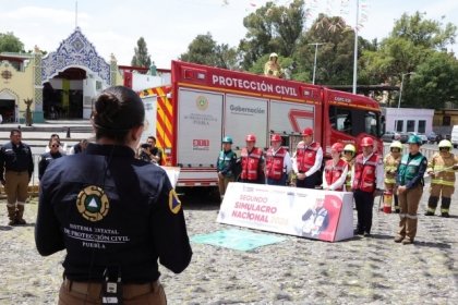 Puebla se suma al simulacro nacional 2026 y gobierno estatal fortalece capacidad preventiva