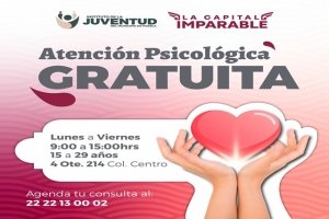 IJMP ofrece atenci&oacute;n psicol&oacute;gica gratuita para j&oacute;venes en la capital