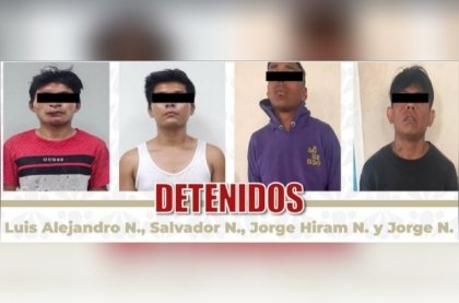 Detienen a cuatro hombres por robos en Atzompa y Cholula