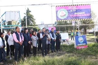 Gobierno municipal arranca rehabilitaci&oacute;n del parque de Fuentes de San Bartolo