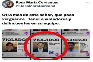 Colectivos de Morena rechazan a violador que colabora con el coordinador de diputados federales