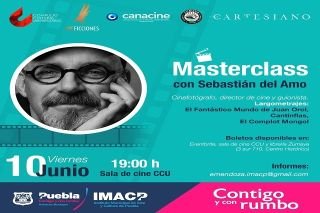 IMACP y CCU BUAP traer&aacute;n al cineasta mexicano Sebasti&aacute;n del amo a Puebla