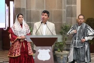 Eduardo Rivera P&eacute;rez inicia con los festejos por el 491 aniversario de la fundaci&oacute;n de Puebla