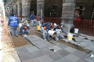 Ayuntamiento de Puebla instalar&aacute; tres nuevas fuentes frente a Palacio Municipal&nbsp;