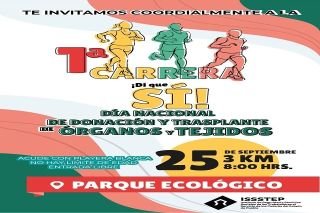 Con Carrera &ldquo;&iexcl;Di que s&iacute;!&rdquo;, ISSSTEP fortalece concientizaci&oacute;n sobre donaci&oacute;n de &oacute;rganos y tejidos