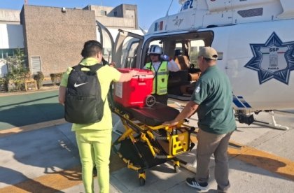 Gobierno Estatal coordina traslado a&eacute;reo de &oacute;rganos para trasplante en CDMX