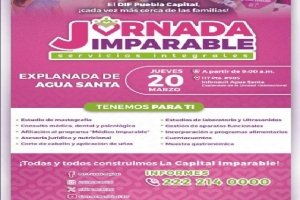 Invita SMDIF a jornada imparable en la explanada Infonavit Agua Santa