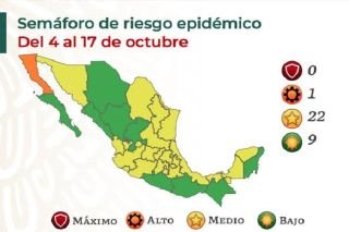 "Puebla pasa a sem&aacute;foro verde aunque vacunaci&oacute;n va al 65%"
